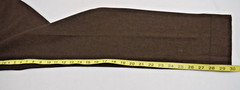 Vintage Pants Elements Spiegel Size 24 x 30 80s Brown Rayon Wool Made Ukraine