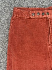 Vtg 60/70s RT Jr’s Red 15″ Bell Bottoms Snap/Button Waist