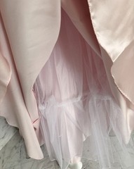 Vintage Pink Beaded Prom Dress Gown 80s Formal Ballgown Imperial Size 6 NWT