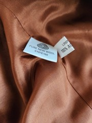 Avoca Collection Vintage Sueded Collar Made In Ireland Lined Wool Blazer Size S