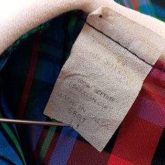 True Vintage Dress 11 1960’s Plaid Sleeveless Maxi Pilgrim Collar Bow USA