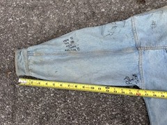 Senior Cords Style Denim Jacket Handwritten High School Varsity Chore Coat VTG
