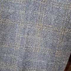 Willie Smith Womens Pants Gray Wool Gold Pinstripes Made in Italy Lined Size 8