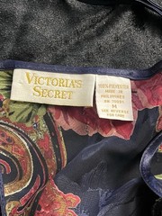 Vtg Victorias Secret Blue Bodysuit Sz Medium Floral Teddy Gold Label 90s