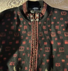 Vintage Islandic Design Brand Wool Jacket.Medium.