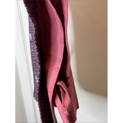 Beaded Plum & Rose Pink Vest Eclectic One of a Kind Boho Cottagecore