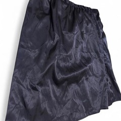 Simply Vera Vera Wang Blue Satin Mini Skirt Elastic Waist Pockets Womens Medium