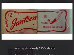 Vintage 1950s JANTZEN VAMP Women Pin Up Swim Suit Ruched Boning Sz 12 Coral Dots