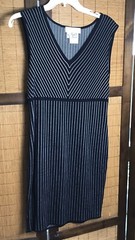 vintage escada margaretha ley Knit Dress And Jacket Set, mod black & Silver 34