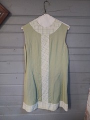 Vintage Dress and Jacket Med/Lg 60s-70s Lime Green Polyester Blend