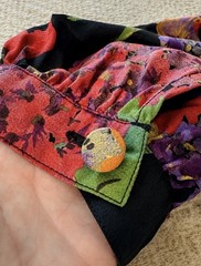 Vintage Pat Argent Petites Vibrant Floral Dolman Sleeve Shift Dress Sz 14 Large