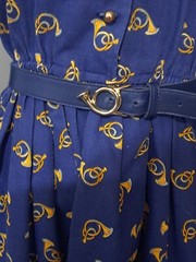 LOT 2 Vintage 1990s Dress Silk Linda Allard Ellen Tracy XS/S Serbin Horn Print