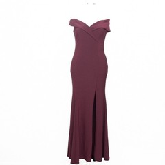 Xscape – Cuff Neckline Off the Shoulder Gown