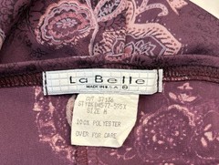 Vintage 90s La Belle Floral Paisley Pattern Midi Dress Size Medium Babydoll