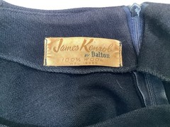 Vintage 1960’s James Kenrob by Dalton Black Knit Woman’s Top ILGWU Label