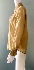 Vintage 70s Lady Marlboro Golden Western Country Shirt Size 14/34