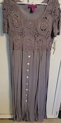 Mix Nouveau Vintage 1990’s Dress Size 12 NWT Lined Crochet Top