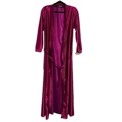 Vtg 1960’s Fuchsia Pink DiCarlo California Hollywood Glam Lingerie Robe 56″ Long