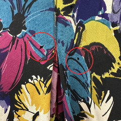 Vintage 1940s Rayon Jewel Toned Screenprinted Floral A-line Day Dress
