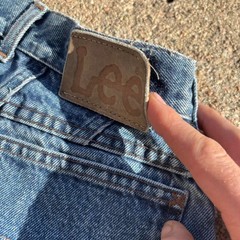 Vintage 70s Lee Riders Light Wash Denim Jeans Union Made Talon Zip Sz 10 Medium