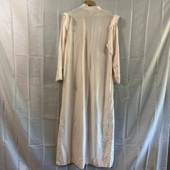 Vtz Barbizon Pink Lace Trim Embroidered Nightgown Long Sleeve Maxi M Modest