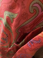 VTG 60s Paisley 100% Silk Designer Kiki Hart from Saks Shift Cocktail Dress 10 M