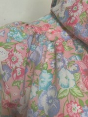 Vintage JCPenney Misses Size 18 House Coat Pocket Snap Front Floral MuMu