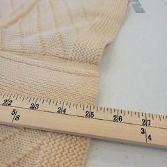Vintage Norma Della Legge Wool Cardigan Sweater Cream Button Front Size Medium