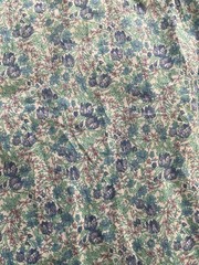 Vintage Burberrys of London Shirt Women’s Sz 42 Short Sleeve Floral Print France