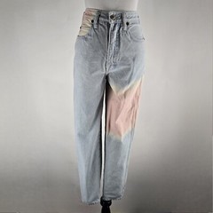 VINTAGE Union Bay Womens Size 5/6 Mom Jeans Ultra High Rise Tapered Tie Dye 90s