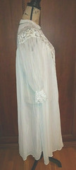 Vintage Eyeful by the Flaums Ornate Sheer Nylon Lace Robe 1950’s