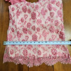Vintage 50s Pink Beaumelle Cocktail Glamour Los Angeles Size 10 Dress