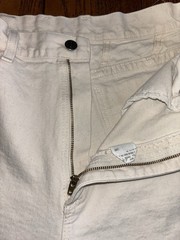 Vtg 80s Lee Mom Jeans Women’s 12L Off-White Cream Tapered High Rise 28 x 33 USA