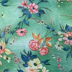 Vintage 60s Hamilton 8 Dallas Floral Gauze Button Long Sleeve Shirt Women 36