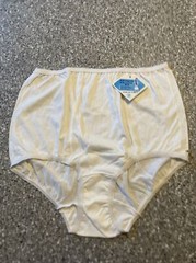 Vintage Panties Women’s Size 9 Cotton/Poly Granny Briefs (1) Pair NWT USA made
