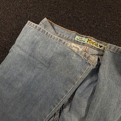 Mudd Vintage Flare Cargo Jeans Womens 28 Blue Denim Y2K High Rise Baggy 90s