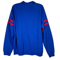 Retro Track Sweat Suit Set Men Size L Royal Blue Made USA Activewear Athletic