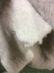 Vintage Hilda Ltd Made In Iceland Virgin Wool Sweater Jacket Coat L tan ivory