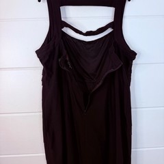 Y2K Torrid Size 24 Black Dress Body Con Whimsygoth Retro Cocktail