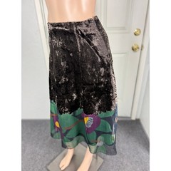 Vintage Y2K Yoshiki Hishinuma Women’s Skirt 1 A-line Velvet Japan Designer S3-30