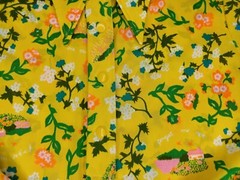 Vintage The Cracker Barrel Colorful Yellow Dress Juniors Size