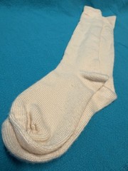 Vintage Ladies Socks Acrylic Crew Peach 8-11 21″ 80’s 90’s NOS.