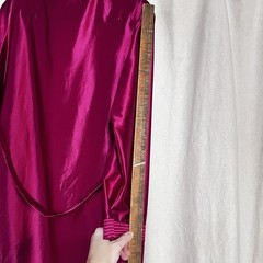 Vtg 1960’s Fuchsia Pink DiCarlo California Hollywood Glam Lingerie Robe 56″ Long