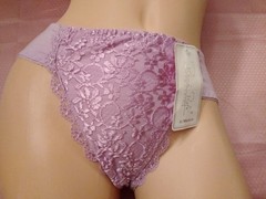 Vintage 80’s NWT RENE ROFE High Cut Leg Panties SZ 6 Lilac Lace Floral