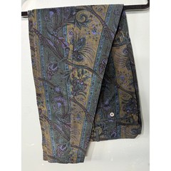 The Limited Vintage 90s Paisley Corduroy Tapered Pants Teal Purple Floral 28