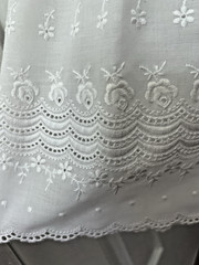 2 Skirts x Dirndl~1 Purple Damask w Lace~1 Embroidery Roses Dots Eyelets~S or M