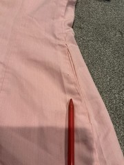 Vintage Snowhite Milwaukee Nurse Top dress Uniform Pink/White