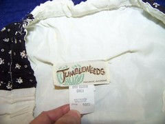 Women’s Vintage Tumbleweeds Skirt – M (See Measurements) Black / White Patchwork
