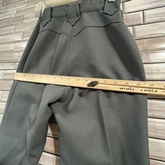 Vintage 60s Panhandle Slim women 23x26x10 slacks Dark Gray Wide Leg high waisted