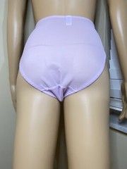 Vintage Maidenform Floral Lace Mesh Hi-Cut Lavender Bikini Panties NWT Size 5